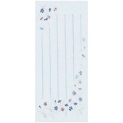 小型便箋花風雅別寸縦罫５行５０枚