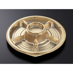 中央化学 オードブル容器 DX デリデコ M28-6 G-BK 本体