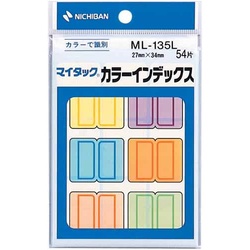 マイタックカラーインデックス　２７×３４ｍｍ　６色