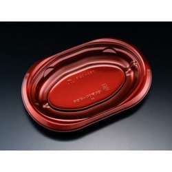 リスパック 軽食容器 バイオデリカ サラエル D21B K-ソワレレッド 本体