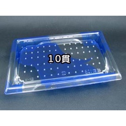 【廃番商品】リスパック 寿司容器 A-PET 板前10B はやて青 本体