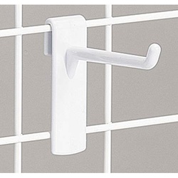 メッシュ用樹脂フック　白　長さ６０ｍｍ　１００本入