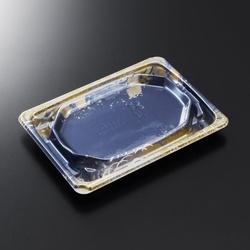 中央化学 刺身容器 BCF 宝台 17-12 渚DB-BK 本体