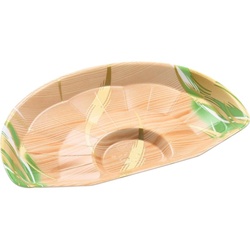 発泡トレー センスR-1F 風紋木目緑 エフピコ