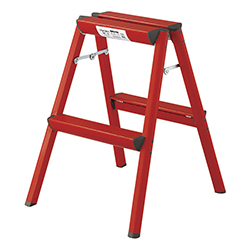 【廃番商品】ハセガワ アルミ踏台 ＳＥ型 2段 レッド SE6ARD