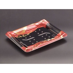 リスパック 寿司容器 誠06B はなまち赤 本体