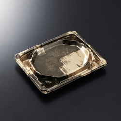 中央化学 刺身容器 BCF 宝台 15-12 西陣BK-BK本体