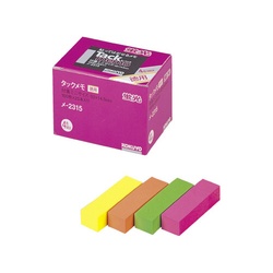 タックメモ徳用ふせん　５０×１５　蛍光４色２５冊