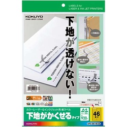 紙ラベル（下地がかくせるタイプ）　４６面　２０枚