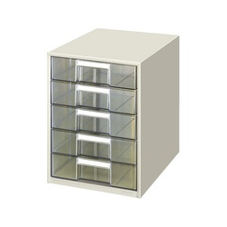 レターケース透明プラスチック引出しＢ４　深型５段