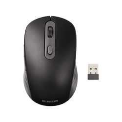 マウス　Ｂｔ無線両対応　６ボタン　充電式　ブラック