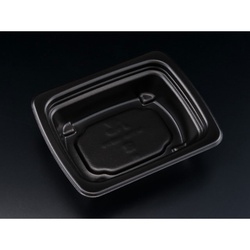 リスパック 惣菜容器 RHF ラトフ 16-13B深 黒 本体
