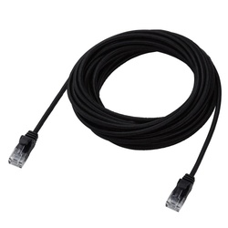 ＬＡＮケーブル　ＣＡＴ６Ａ準拠　５ｍ　メッシュ　黒