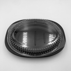 中央化学 惣菜容器 CT街デリ ランチD24BK 本体 蓋 セット