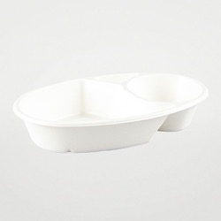 パックスタイル バガス容器 ABカレー C-1 ラミ 本体