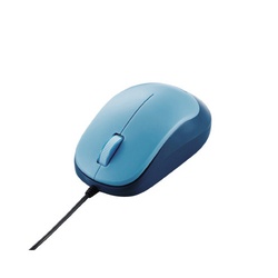 【廃番商品】３ボタン有線マウス　Ｍ?Ｙ８ＵＢ　青×５