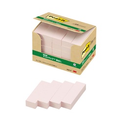 ポストイット　再生紙見出し５０×１５　ピンク２５冊