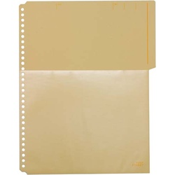 カラーベースハーフポケット　黄　５パック入