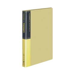 クリヤーブックタフネス固定式Ａ４縦４０Ｐ黄Ｘ３
