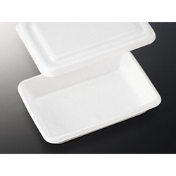 中央化学 弁当容器 6号 角丸折 共付 発泡 セット