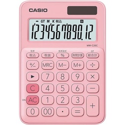 カラフル電卓　ペールピンク