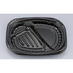 シーピー化成 弁当容器 CBFまろん7-3 黒 本体