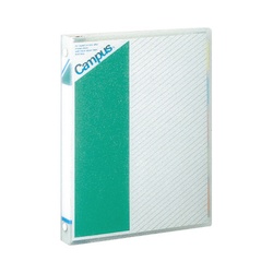 バインダーノート　ミドルタイプＡ５　２０穴　緑