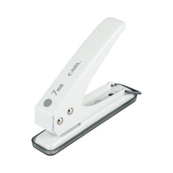 １穴パンチ　穴径７ｍｍ　ホワイト