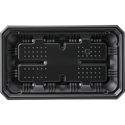 惣菜容器 FTレンジ角25-15(25) 黒 エフピコ