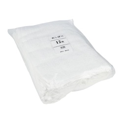 不織布おしぼり 白おしぼり 12枚入