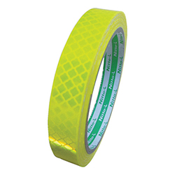 【廃番商品】日東エルマテ 高輝度プリズム反射テープ（蛍光色） 15mm×5ｍ レモンイエロー HTP15LY