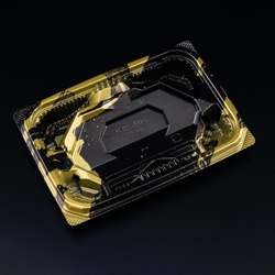 リスパック 刺身容器 バイオ 流派 盛17-12B いとど金 本体