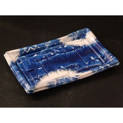 【廃番商品】リスパック 刺身容器 美鮮 40B けんひょう青 本体