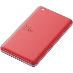 ＵＳＢ３．１（Ｇｅｎ１）外付けＳＳＤ２４０ＧＢ　赤