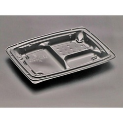 リスパック 弁当容器 バイオデリカ 枠膳 10-1 B 本体 黒