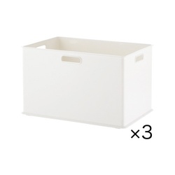 ナチュラ　インボックスＬ白×３