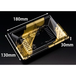 リスパック 寿司容器 新万角18-13F らいらく金 本体