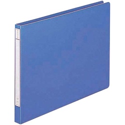 パンチレスファイル厚とじ　藍Ｂ４横　１０冊