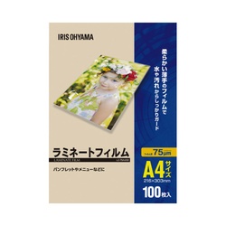 ラミネートフィルム　Ａ４　１００枚入　７５μ