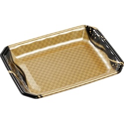 発泡トレー メガプレート28-21(30)平 波格子金 エフピコ