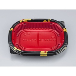 シーピー化成 弁当容器 BFNアルバ重4 輪島内赤 本体 発泡