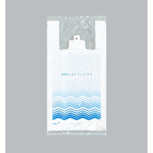 レジ袋 イージーバッグ 関西 No.45柄-1(波) 福助工業