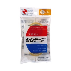 セロテープ小巻　２巻パック　１５ｍｍ　×５