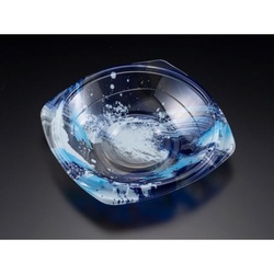 リスパック どんぶり容器 バイオPET 海専丼180B 本体 海洋青