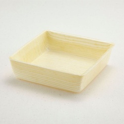 弁当容器 角折 45(本体)もくめ 青葉紙業