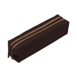 ダブルファスナーＭリュクスカラーダークブラウンｘ２