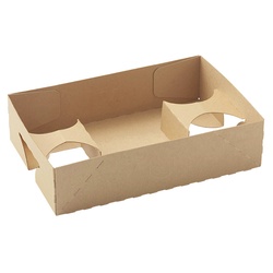 HEIKO 食品箱 NFネオクラフト コンボボックス ダブル 20枚/袋