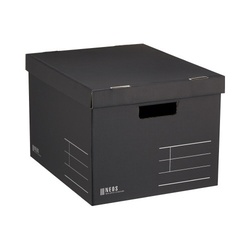 収納ボックス＜ＮＥＯＳ＞Ｌサイズ・フタ付き黒