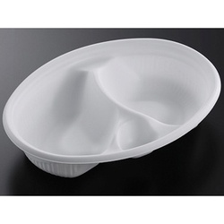 中央化学 カレー容器 SD ビストロ M24-18仕切 W 本体