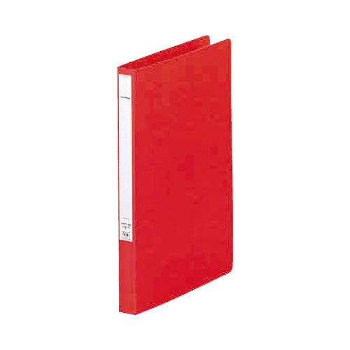 パンチレスファイル厚とじ　赤Ａ４縦背幅２５ｍｍ